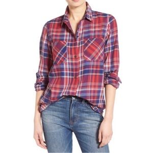 Madewell Ex-Boyfriend Plaid buttondown